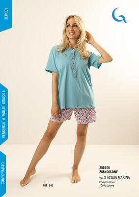 PIGIAMA DONNA M/M Z55106 Tellini S.R.L. Großhandelskleidung